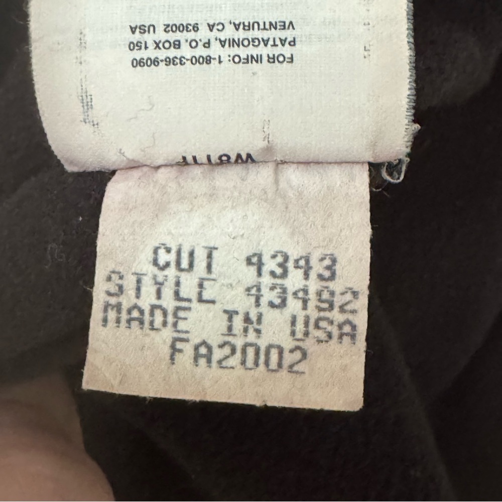 PATAGONIA Men’s Vintage Capilene Fleece Lined Baselayer Shirt Warm Winter XL - Picture 12 of 13